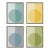 Modern Cool Forevers by Stephanie Henderson in Gold Frame, Large Art Prints on Canvas, Set of 4 For Sale