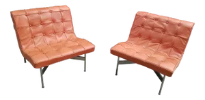 1950s Vintage William Katavolos Ross Littell & Douglas Kelley "New York" Lounge Chairs- A Pair