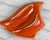 Mid 20th Century Mid-Century Atomic California Pottery Orange Drip Glaze Ashtray For Sale - Image 5 of 10