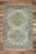 Early 21st Century Early 21st Century Green & Blue Geometric Design Handwoven Wool Turkish Oushak Rug 2'1" X 3' For Sale - Image 5 of 6