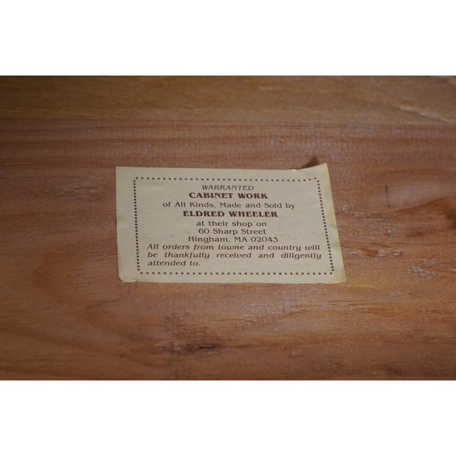 Eldred Wheeler Cherry 2 Piece Small Scale Highboy Silver Chest For Sale - Image 12 of 12