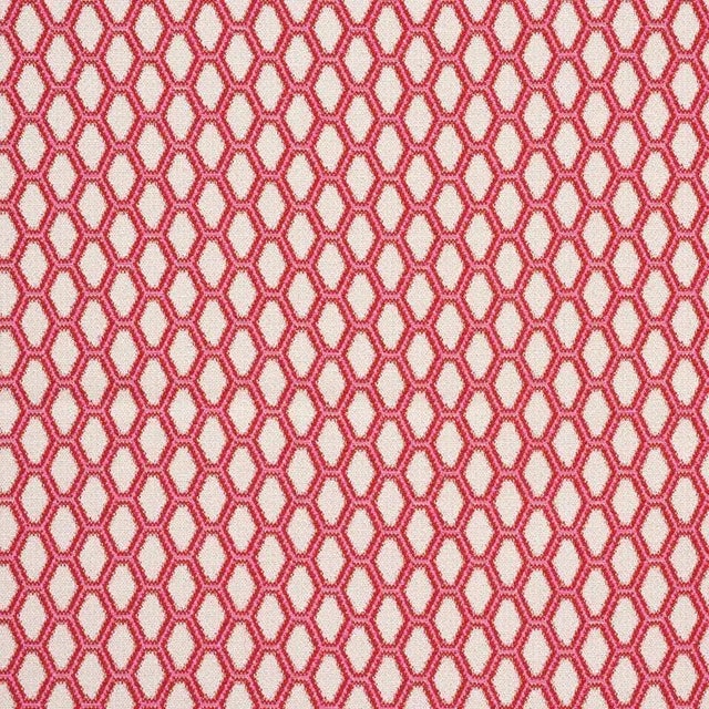Sample - Schumacher Beehive Fabric in Valentine For Sale