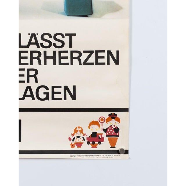 Original GDR Toy Advertising Poster, 1970s For Sale - Image 6 of 9