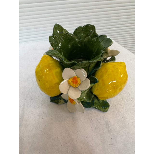 Capodimonte Lemon Candles Holders, Set of Two For Sale - Image 12 of 12