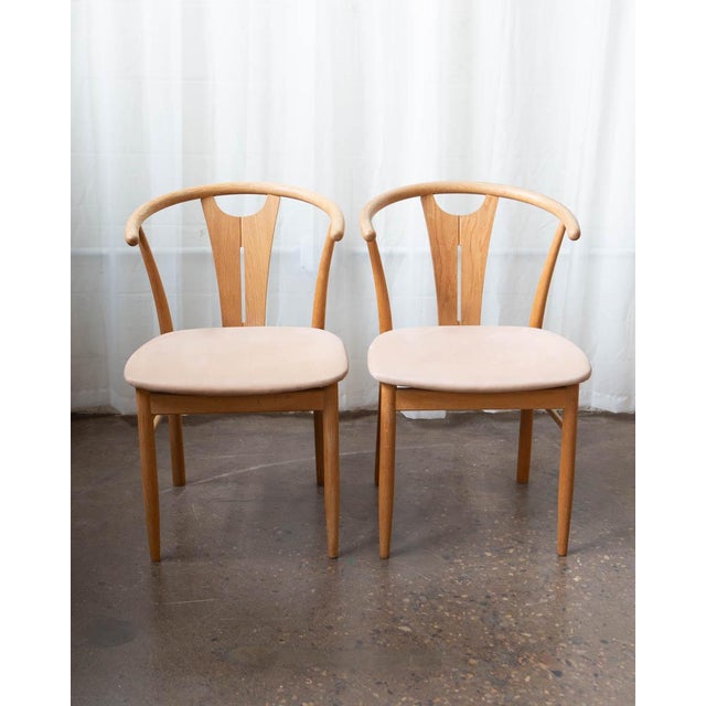 1970s Danish Modern Wegner Style Oak Wishbone Dining Chairs - Set of 6 For Sale - Image 10 of 18