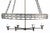 Bronze Oval Thomas Pheasant Baker Chandelier, Bronze Chain, Canopy, Italy, 52" to 70"h For Sale - Image 8 of 18