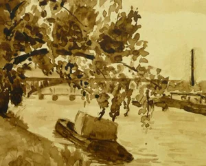 Seine River Near Paris