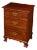 Stickley Solid Cherry Three-Drawer Nightstand or Bedside Chest With Brass Hardware For Sale
