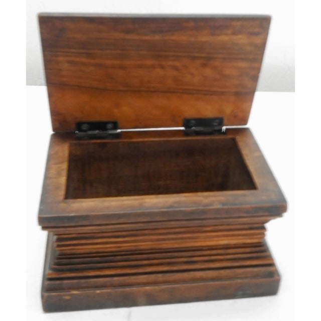 Vintage Walnut Dresser Box For Sale - Image 4 of 9