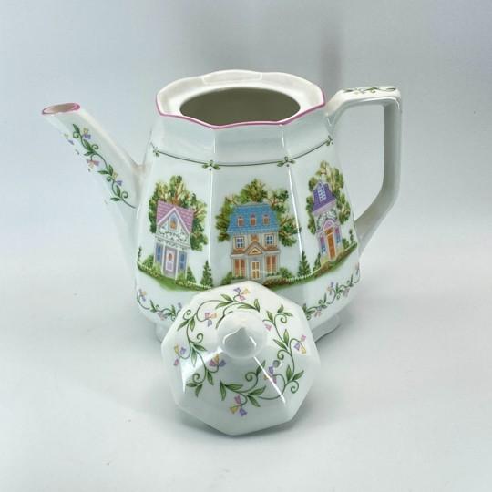 Lenox 1995 The Lenox Village / Spice Village Coffee Pot With Lid Vintage (Unused) For Sale - Image 4 of 18