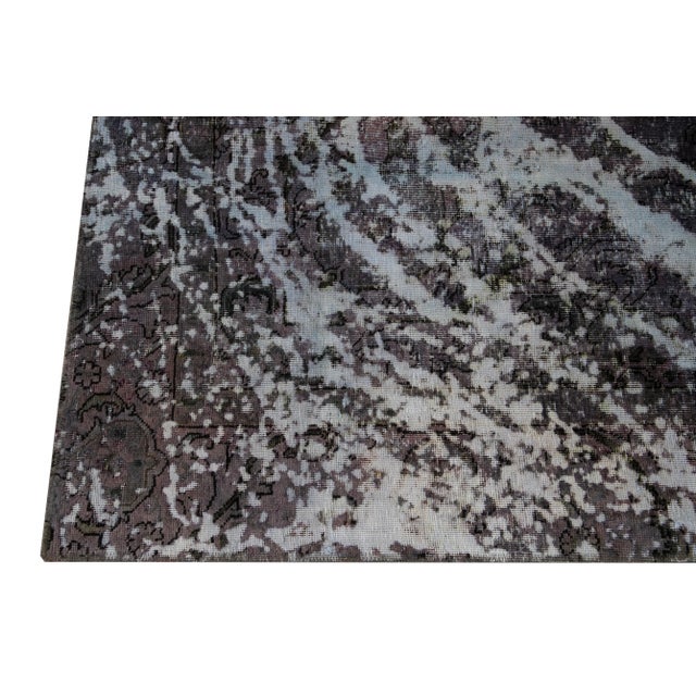 Early 20th Century Vintage Overdyed Rug For Sale - Image 4 of 12