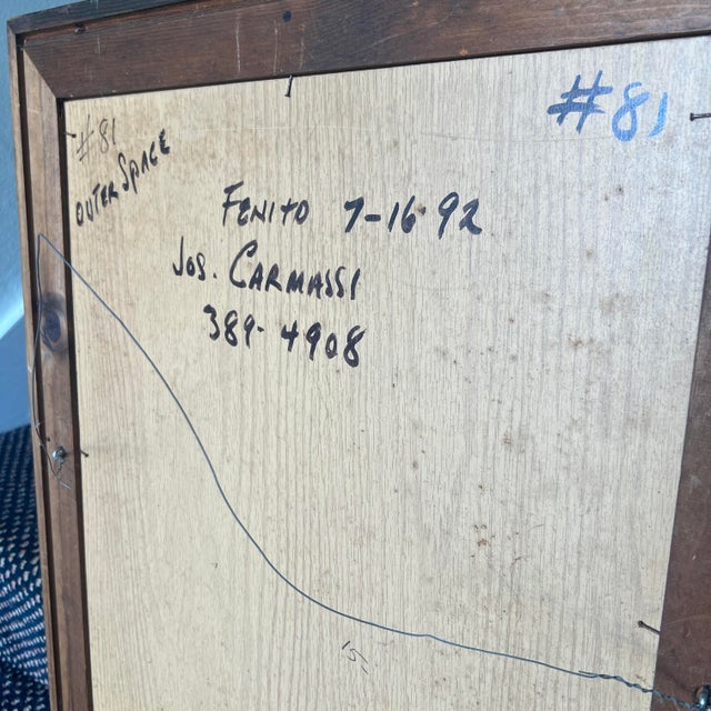 Bronze Original Jos. Carmassi Mixed Media Assemblage “Outer Space” (1992) For Sale - Image 8 of 10