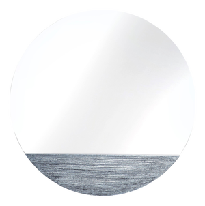 Orizzonte 900 Silver Round Mirror by Disain1971