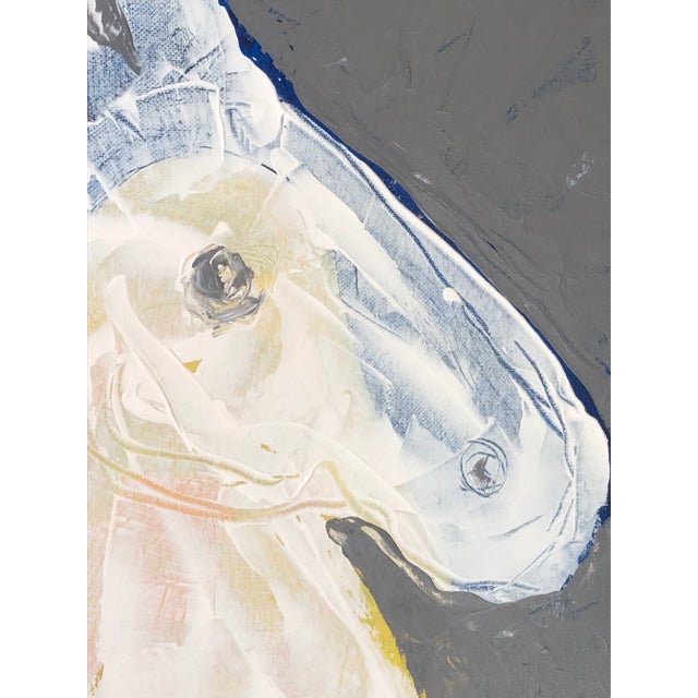Contemporary Contemporary Original Painting “Horse in White” by Cassandra on Auker. Acrylic on Stretched Canvas. For Sale - Image 3 of 11