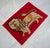 1980s 1980s Hand-Knotted Small Turkish Rug, Lion Motif Wellcome Mat Entry Decor - 22" X 16" For Sale - Image 5 of 10