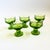 1970s Mid Century Modern Green Textured Coupe Cocktail Glasses - "Green Cabaret" by Tiffin Franciscan - Set of 5 For Sale - Image 9 of 9