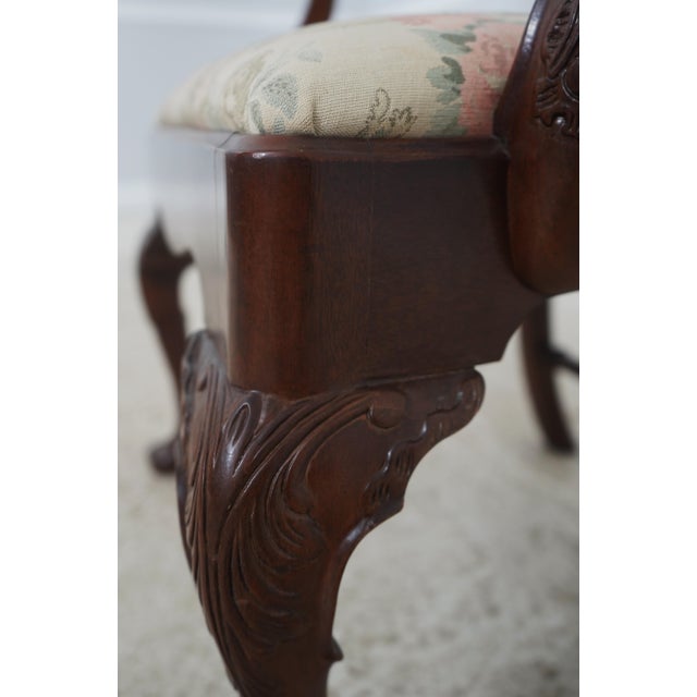 Set of 8 Henredon Mahogany Carved Dining Chairs For Sale - Image 10 of 18
