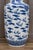 Large Antique Chinese Blue and White Dragon & Fish Porcelain Vase For Sale - Image 10 of 18