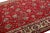 1960s Red Vintage TabrizHandmade Wool Rug With Floral Pattern For Sale - Image 4 of 7
