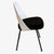 Mid-Century Modern Knoll Armless Saarinen Plastic-Back Side Chair in New Black Velvet Upholstery and Black Legs For Sale - Image 3 of 8