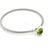 1990s David Yurman Peridot Cuff Bangle 7.5" Sterling Silver 3mm Estate For Sale In New York - Image 6 of 8