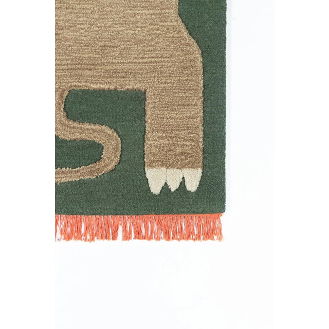 Novogratz by Momeni Atticus Leon Lion in Green Rug - 3'X5' When you’re decorating a kid’s room don’t let a single...