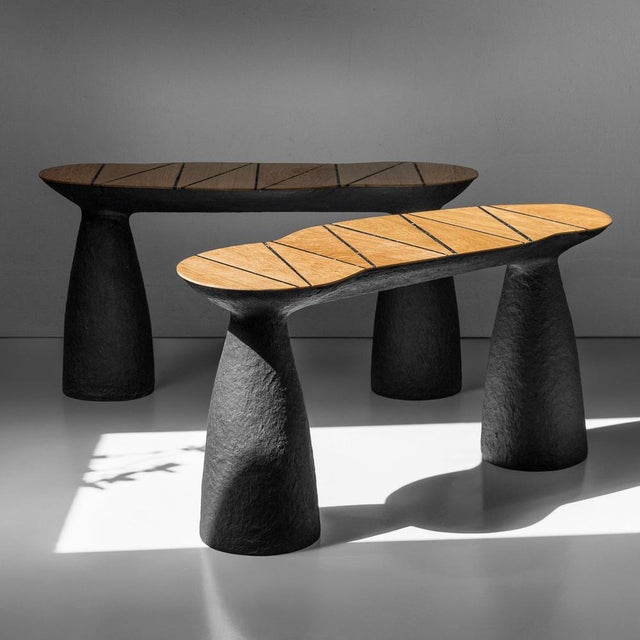Modern Minimalist Black Bench by Donatas For Sale - Image 15 of 16