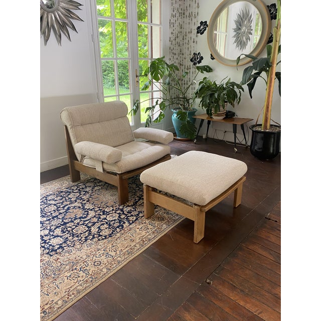 Set of Armchair and Otoman from Rolf Benz, Germany, 1980s For Sale - Image 14 of 15