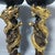 Metal Pair of Gilt Bronze Dragon Candlesticks, Lotus Top Candle Holders, Chinoiserie Altar Decor For Sale - Image 7 of 9