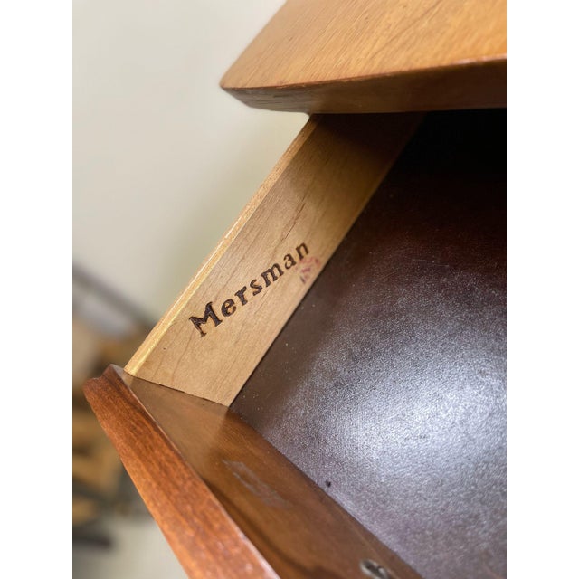Wood 1960s Vintage Mid Century Modern Single Drawer End Table by Mersman. 1960s For Sale - Image 7 of 9