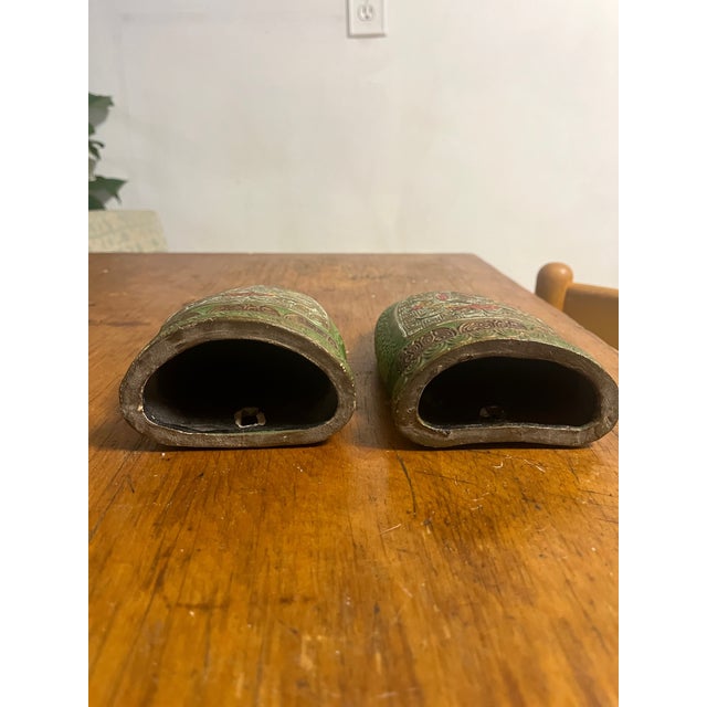 Art Deco Art Deco Japanese Floral Wall Pocket Pair For Sale - Image 3 of 9