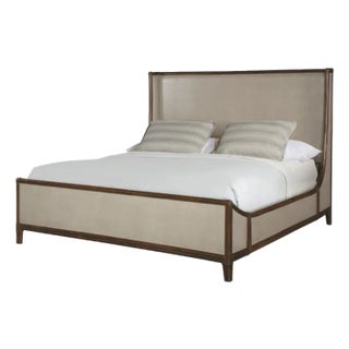 Century Furniture Canvas King Bed, Dove Grey For Sale