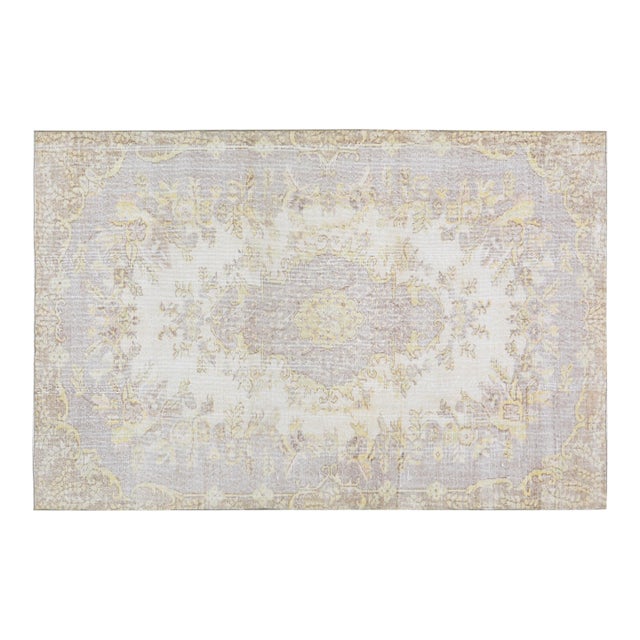 Vintage Turkish Anatolian Hand Knotted Wool Rug, 5'4x8'4" For Sale