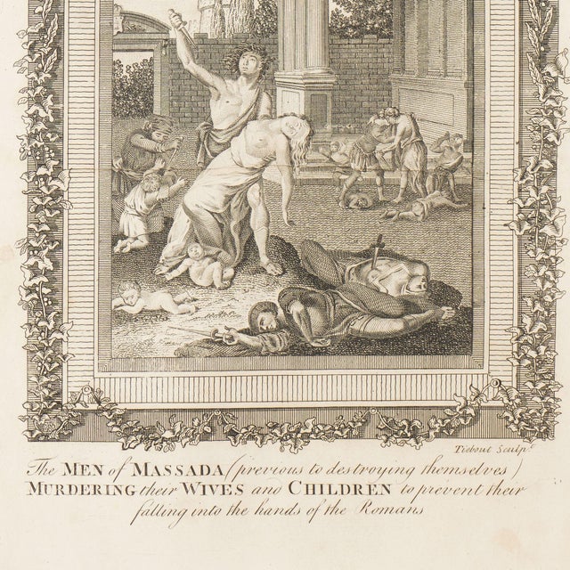 18th Century Pair of Engravings From the American Edition of “The Whole Genuine and Complete Works of Flavius Josephus”, 1795 For Sale - Image 5 of 12