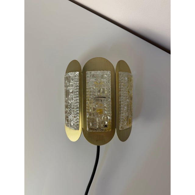 Gold Glass Wall Lamp from Vitrika, Denmark For Sale - Image 11 of 11