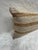 Turkish Hemp Pillow Cushion Natural Beige Rusty Brown Pillow Cushion Cover 16" x 24" For Sale - Image 4 of 4