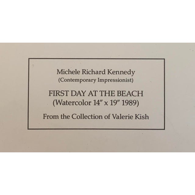 1980s 1980s Michelle Kennedy "First Day at the Beach" Signed Numbered Print For Sale - Image 5 of 10