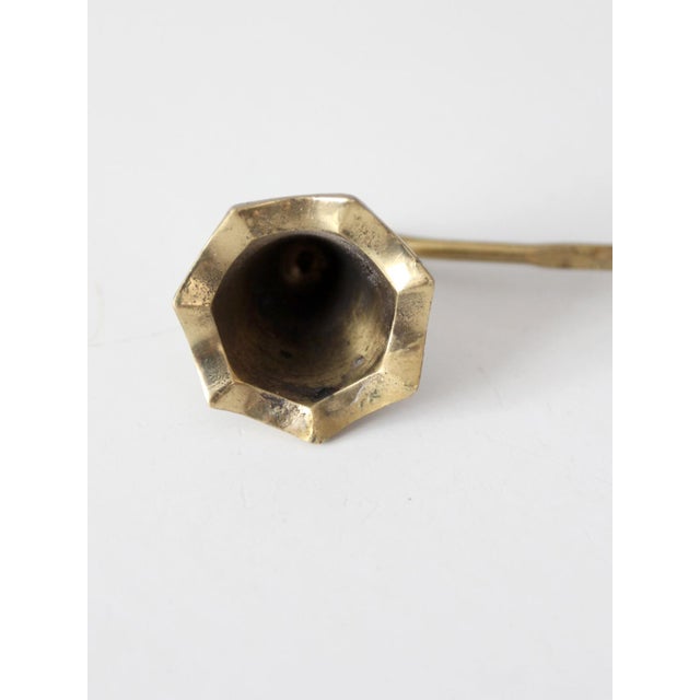 Vintage Brass Candle Snuffer With Twisted Handle For Sale - Image 9 of 12