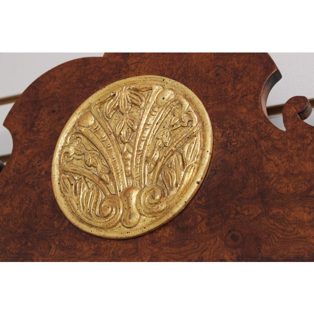 1980s Henredon Chippendale Burl Elm Hanging Mirror For Sale - Image 5 of 15