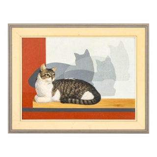 F. Dawn Snell "Me and My Shadows" Mix Media, 1989 For Sale