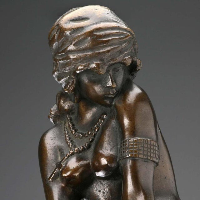 Metal Slave Bronze Sculpture in the style of Giacomo Ginotti For Sale - Image 7 of 13