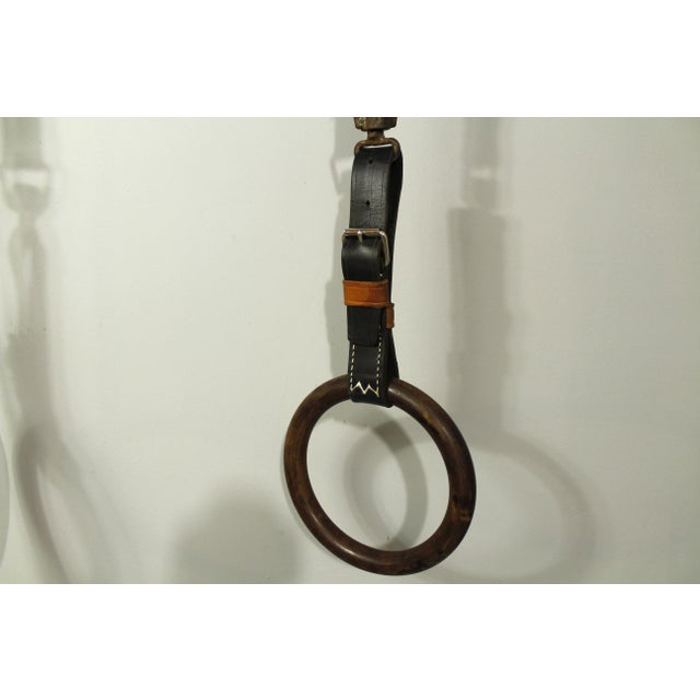Black Vintage Gym Rings, 1960 For Sale - Image 8 of 11