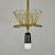 Metal Frosted Glass and Brass Pendant by Hans Bergström for Asea, Sweden 1950s For Sale - Image 7 of 18