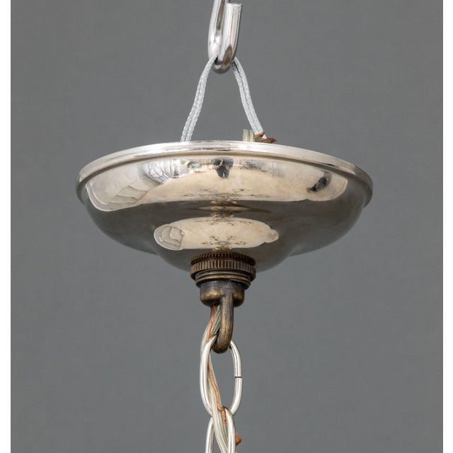 Murano Amethyst Glass Five-Branch Chandelier For Sale - Image 10 of 11