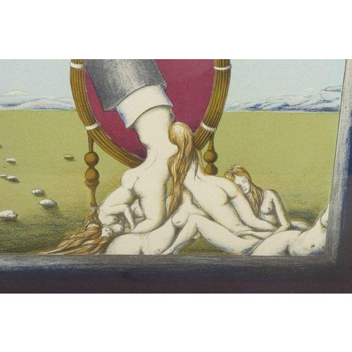 Bert Johnny Nilsson. Surrealist Composition with Nude Figure, 1970, Lithograph For Sale - Image 3 of 7