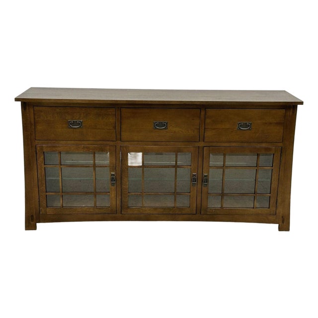 Craftsman Style Quarter Sawn Oak Sideboard - 72" - Micheal Cherry For Sale