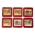 Vintage Coaching Scenes Coasters- Set of 6 For Sale