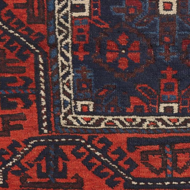 Beluchi Wool Rug in Heavy Knot For Sale - Image 4 of 7