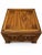 Spanish Revival Vintage Mediterranean Revival Carved Wood Cabinet End Table For Sale - Image 3 of 8