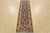 Tribal Heriz Runner 2’6” X 7’11” Blue Wool Tribal Hand-Knotted Oriental Rug For Sale - Image 3 of 12